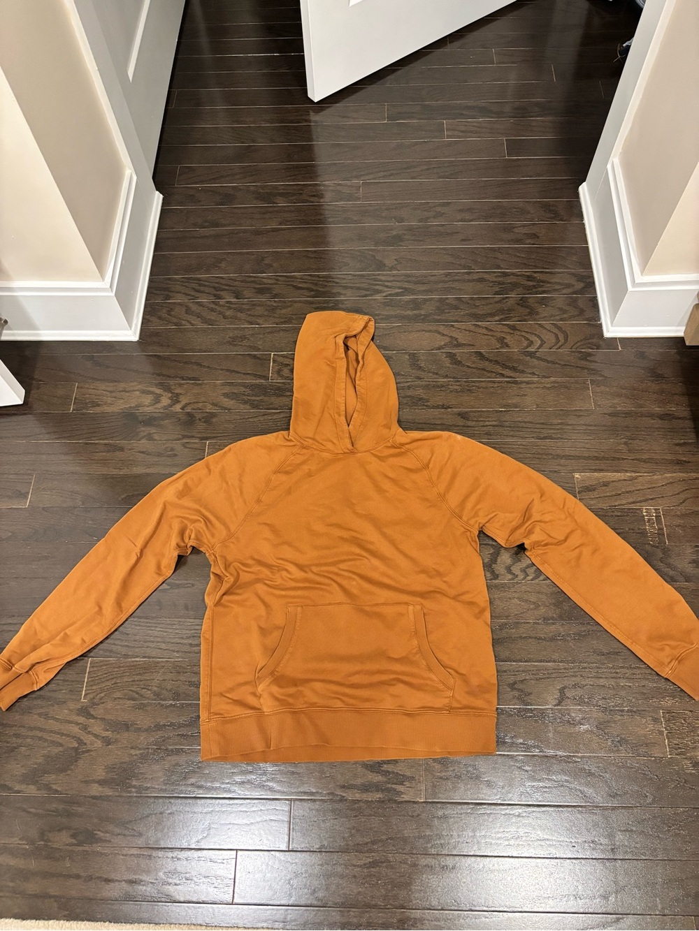 PAIGE Men's Hooded Pullover in Rusty Orange
